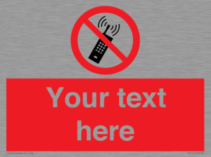 PV5105: Custom No Mobiles Sign