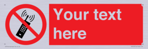 PV5105: Custom No Mobiles Sign