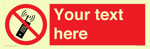 PV5105: Custom No Mobiles Sign