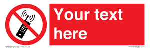 PV5105: Custom No Mobiles Sign