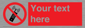 PV5105: Custom No Mobiles Sign