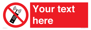 PV5105: Custom No Mobiles Sign