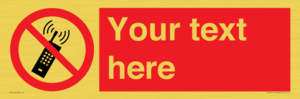 PV5105: Custom No Mobiles Sign