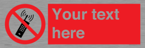 PV5105: Custom No Mobiles Sign