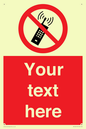 PV5105: Custom No Mobiles Sign