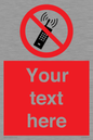PV5105: Custom No Mobiles Sign