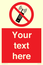 PV5105: Custom No Mobiles Sign