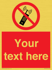 PV5105: Custom No Mobiles Sign