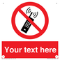 PV5105: Custom No Mobiles Sign