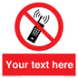 PV5105: Custom No Mobiles Sign