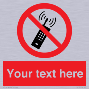 PV5105: Custom No Mobiles Sign