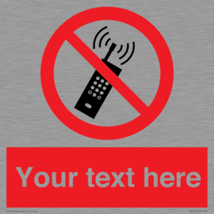 PV5105: Custom No Mobiles Sign