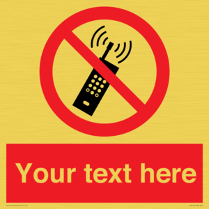 PV5105: Custom No Mobiles Sign