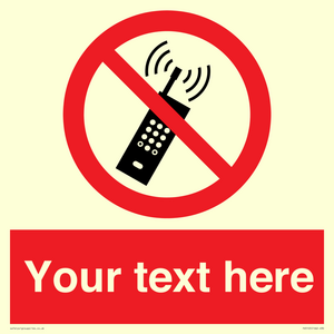 PV5105: Custom No Mobiles Sign