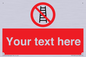 PV5106: Custom No Ladders Sign