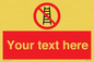 PV5106: Custom No Ladders Sign