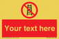 PV5106: Custom No Ladders Sign