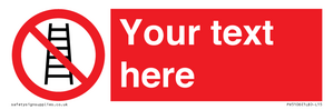 PV5106: Custom No Ladders Sign