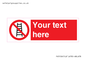 PV5106: Custom No Ladders Sign