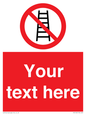 PV5106: Custom No Ladders Sign