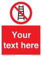 PV5106: Custom No Ladders Sign
