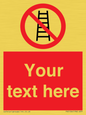 PV5106: Custom No Ladders Sign