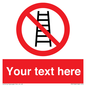 PV5106: Custom No Ladders Sign