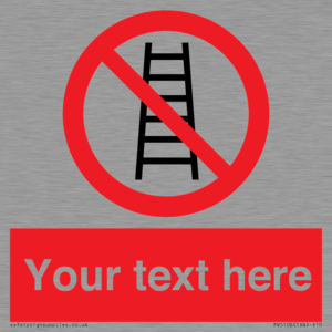 PV5106: Custom No Ladders Sign