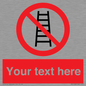 PV5106: Custom No Ladders Sign