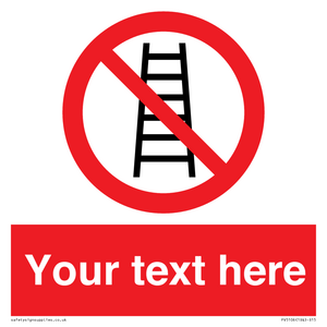 PV5106: Custom No Ladders Sign