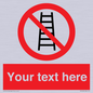 PV5106: Custom No Ladders Sign
