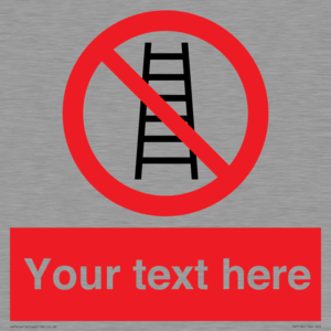 PV5106: Custom No Ladders Sign