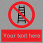PV5106: Custom No Ladders Sign
