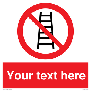 PV5106: Custom No Ladders Sign