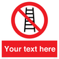 PV5106: Custom No Ladders Sign