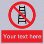PV5106: Custom No Ladders Sign