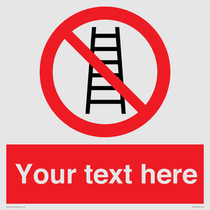 PV5106: Custom No Ladders Sign