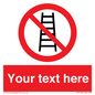 PV5106: Custom No Ladders Sign