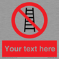 PV5106: Custom No Ladders Sign