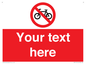 PV5117: Custom No Cycling Sign