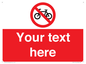 PV5117: Custom No Cycling Sign