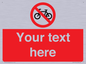 PV5117: Custom No Cycling Sign