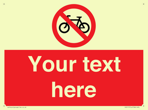 PV5117: Custom No Cycling Sign