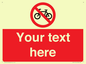 PV5117: Custom No Cycling Sign