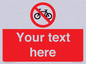 PV5117: Custom No Cycling Sign