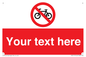 PV5117: Custom No Cycling Sign