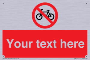 PV5117: Custom No Cycling Sign