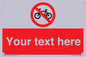 PV5117: Custom No Cycling Sign