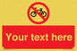 PV5117: Custom No Cycling Sign
