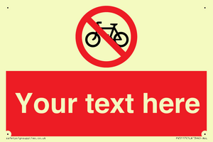 PV5117: Custom No Cycling Sign